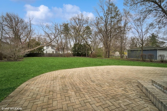 view of patio / terrace with fence