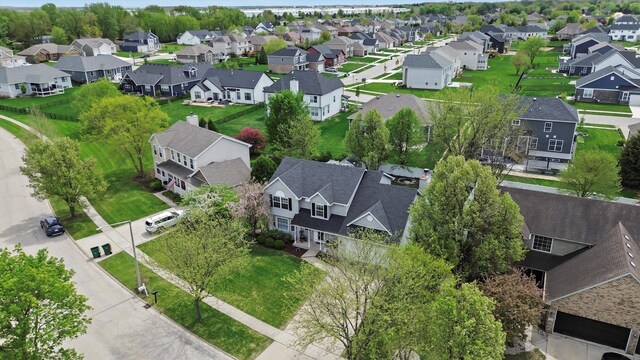 birds eye view of property featuring a residential view