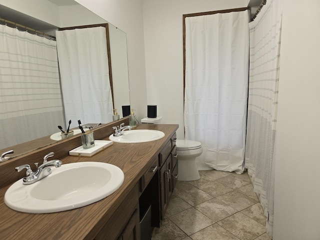 38W443 Woodhill Ln, Saint Charles, IL 60175 - bathroom with a sink, toilet, and double vanity