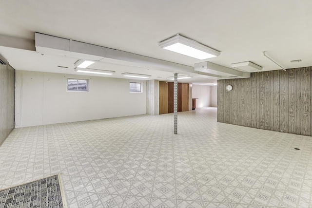621 N Hamlin Ave, Park Ridge, IL 60068 - basement with light floors and wooden walls