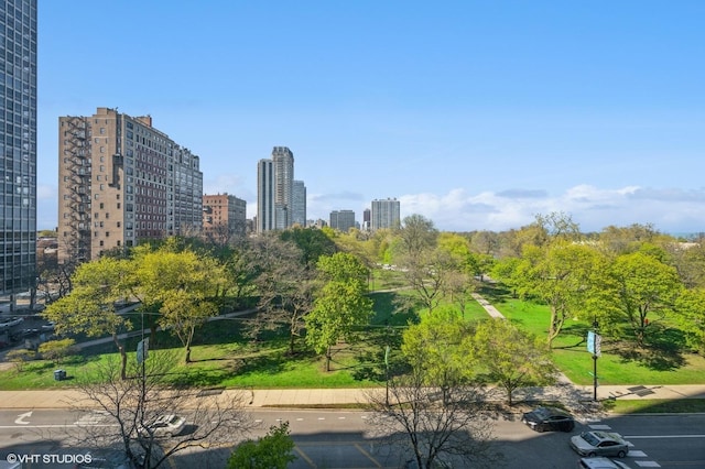 surrounding community featuring a view of city