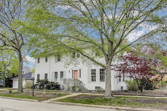 view of colonial home