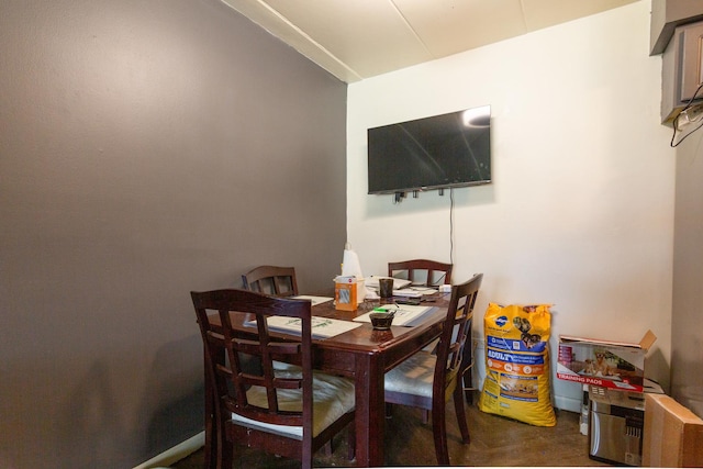 view of dining area