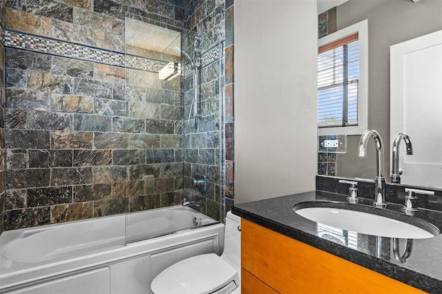 845 Woodward Ave, Deerfield, IL 60015 - full bath featuring toilet, shower / washtub combination, and vanity