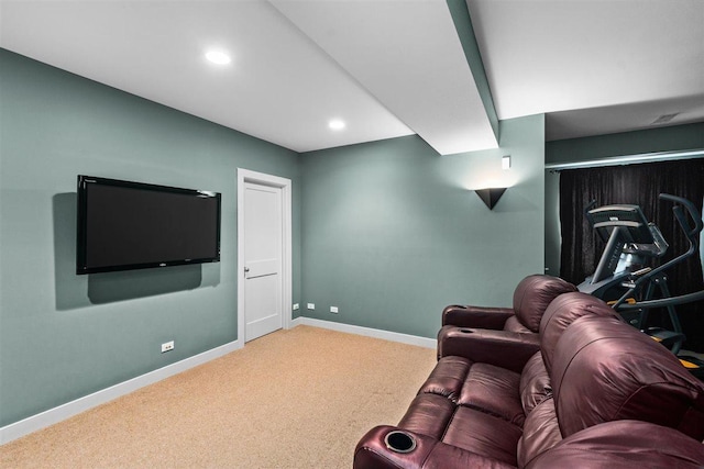 845 Woodward Ave, Deerfield, IL 60015 - carpeted living room featuring baseboards and recessed lighting