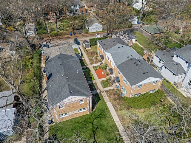 drone / aerial view featuring a residential view