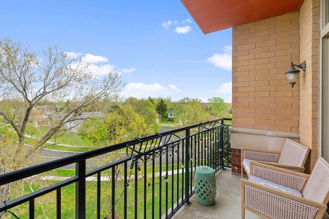 view of balcony