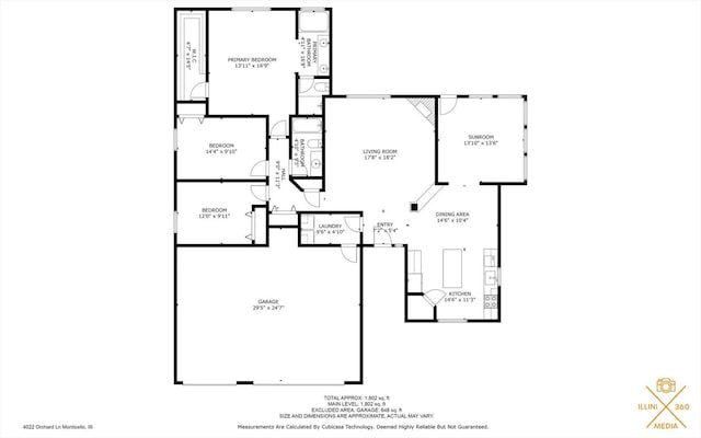 4022 Orchard Ln, Monticello, IL 61856 - room layout