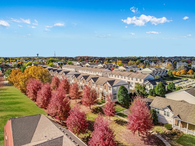 bird's eye view featuring a residential view