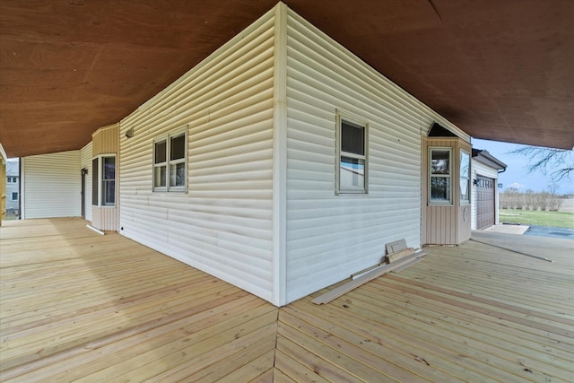 view of deck