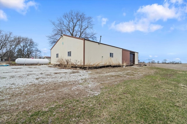 view of pole building