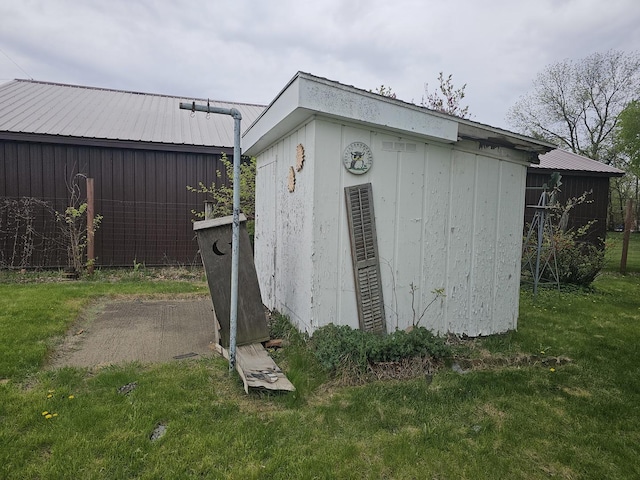 view of shed