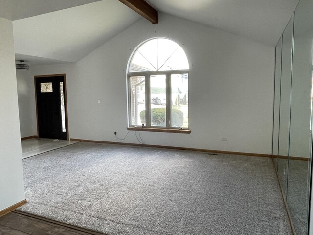 425 Tamarack St, Park Forest, IL 60466 - carpeted empty room featuring baseboards