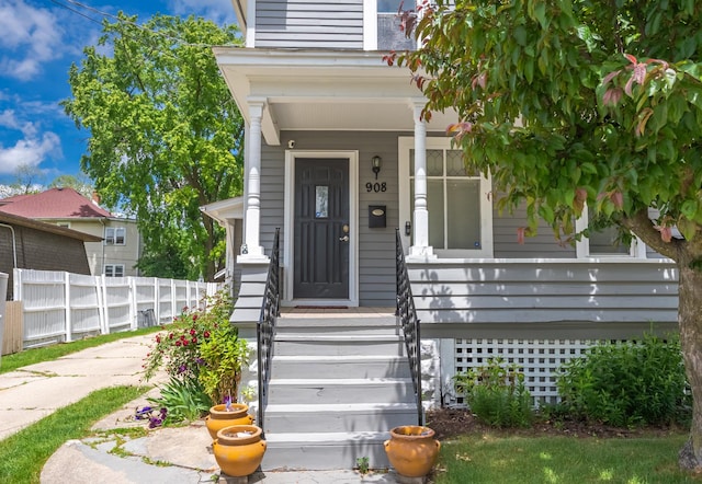 908 Superior St, Aurora, IL 60505 - doorway to property featuring a porch