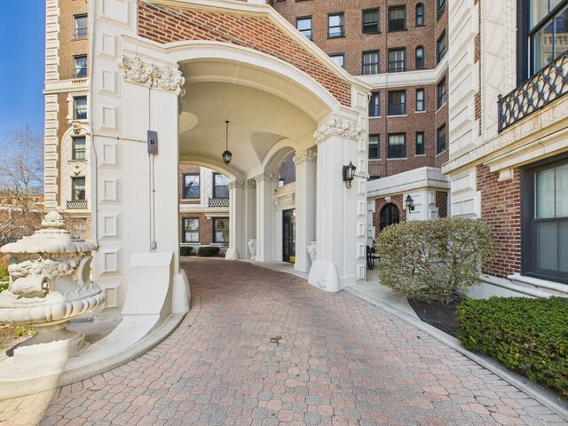 5555 S Everett Ave Unit B3-4, Chicago, IL 60637 - view of exterior entry with brick siding