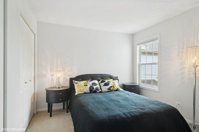 5515 Mcdonough Rd Unit 5515, Hoffman Estates, IL 60192 - bedroom featuring carpet, a closet, and baseboards