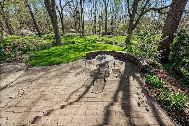 view of patio / terrace featuring outdoor dining space