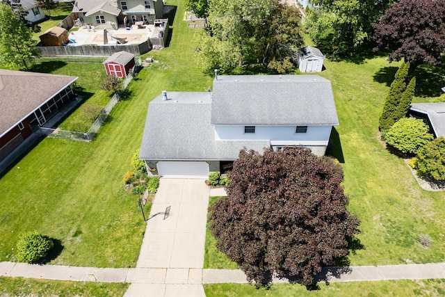 1107 N Bailey Dr, Pontiac, IL 61764 - aerial view of property and surrounding area