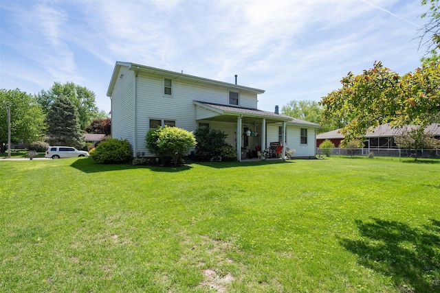 1107 N Bailey Dr, Pontiac, IL 61764 - rear view of property featuring a porch