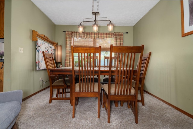 1107 N Bailey Dr, Pontiac, IL 61764 - carpeted dining area with baseboards