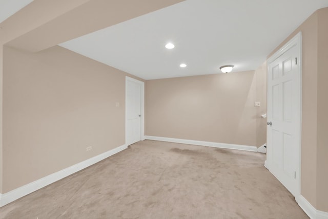 4424 Maple Ave, Brookfield, IL 60513 - finished basement featuring baseboards, recessed lighting, and light carpet