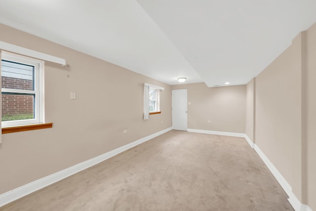 4424 Maple Ave, Brookfield, IL 60513 - below grade area featuring baseboards and light carpet