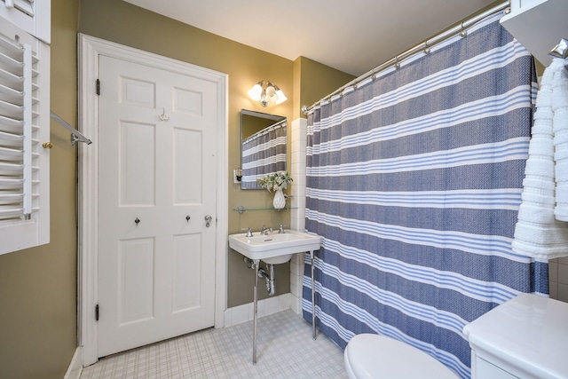 36W722 Crane Rd, Saint Charles, IL 60175 - full bathroom with toilet, tile patterned flooring, and baseboards