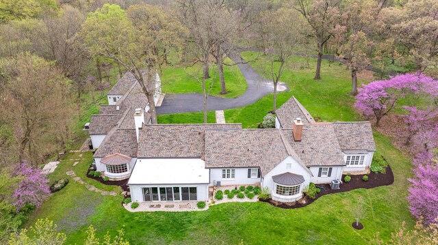 36W722 Crane Rd, Saint Charles, IL 60175 - drone / aerial view featuring a forest view