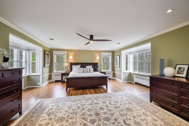 36W722 Crane Rd, Saint Charles, IL 60175 - bedroom with wood finished floors, radiator, baseboards, and multiple windows