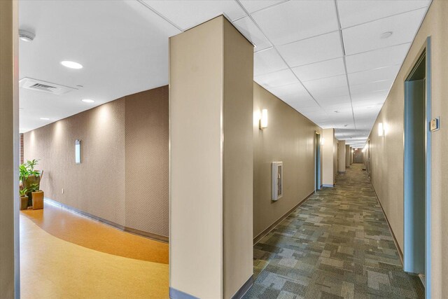 hallway with baseboards