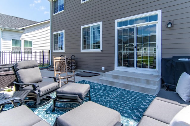 view of patio / terrace featuring area for grilling