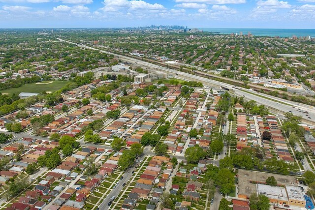 8907 S Luella Ave, Chicago, IL 60617 - aerial view of property and surrounding area with nearby suburban area