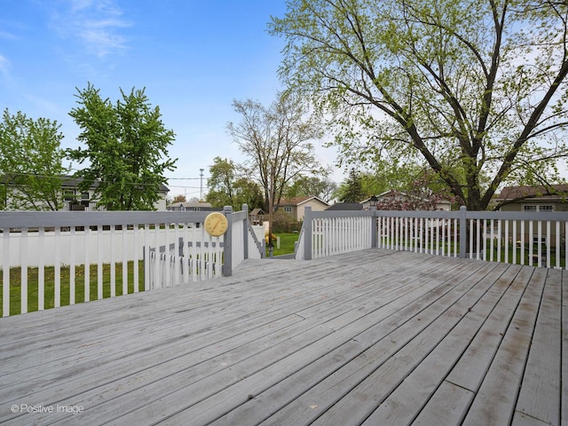 8920 Sycamore Dr, Hickory Hills, IL 60457 - view of wooden deck
