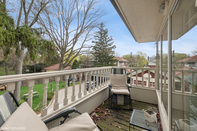 view of balcony