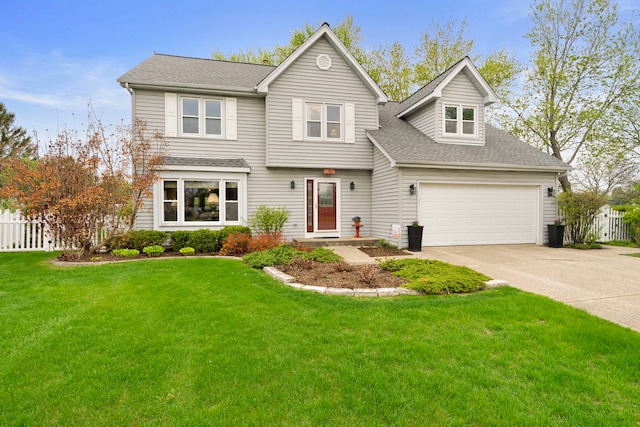 1065 Cedar Creek Dr, Lake Zurich, IL 60047 - view of front facade with driveway, roof with shingles, and an attached garage