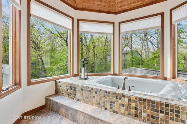 42W142 Ravine Dr, Saint Charles, IL 60175 - bathroom featuring a jetted tub and baseboards