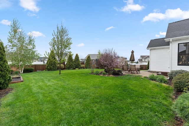 840 Coventry Cir N, Sycamore, IL 60178 - view of yard with a patio area and fence