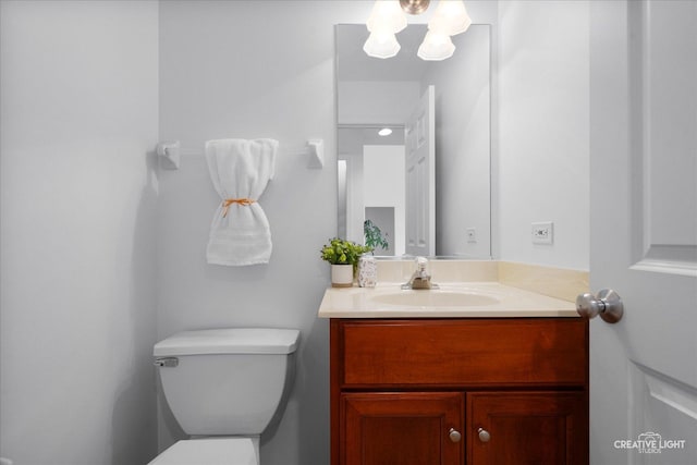 4012 Heron Ct, Naperville, IL 60564 - bathroom featuring vanity and a chandelier