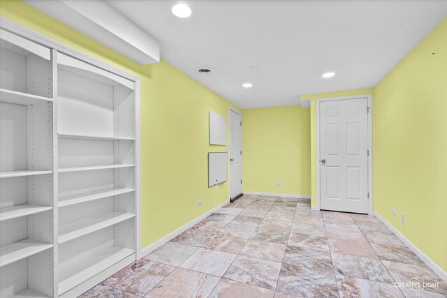 4012 Heron Ct, Naperville, IL 60564 - spare room with recessed lighting and stone finish flooring