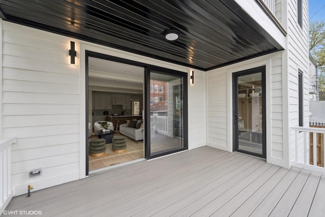 view of deck