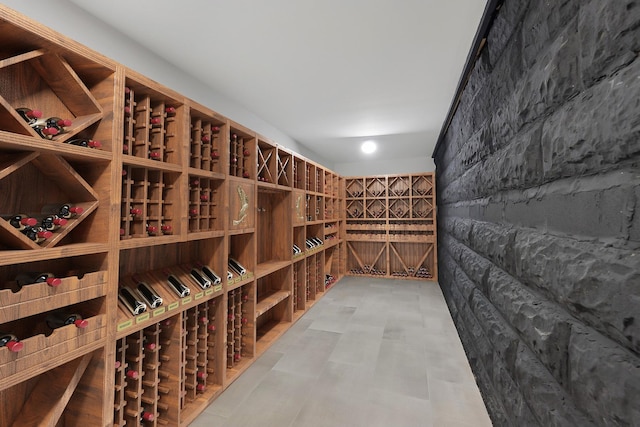 view of wine room