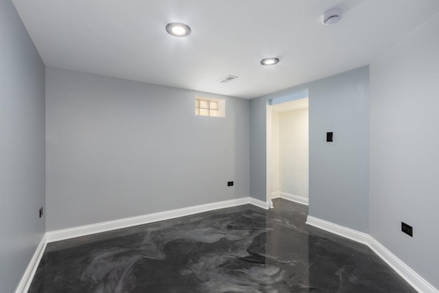 16910 Lincoln St, Hazel Crest, IL 60429 - unfurnished room featuring concrete flooring, a smoke detector, and baseboards
