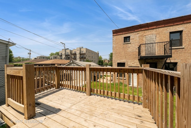 3912 S Prairie Ave, Chicago, IL 60653 - view of deck