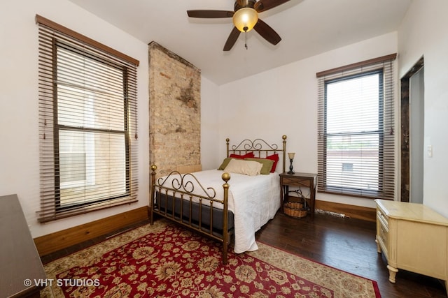 3912 S Prairie Ave, Chicago, IL 60653 - bedroom with wood finished floors and ceiling fan