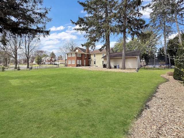 1402 W Lincoln Blvd, Freeport, IL 61032 - view of yard with a trampoline