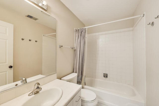 1608 Pennsbury Ct Unit A2, Wheeling, IL 60090 - full bathroom with toilet, shower / bath combination with curtain, and vanity