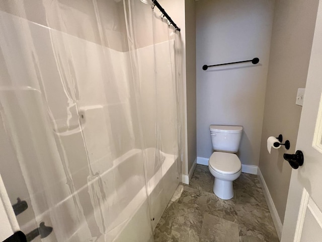 1406 Myrtle Beach Ave, Champaign, IL 61822 - bathroom featuring toilet and shower / bath combo