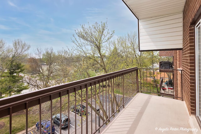 view of balcony