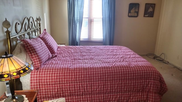 bedroom with carpet floors
