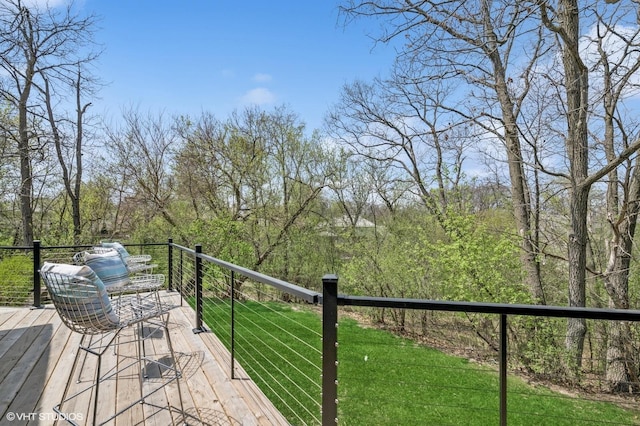 184A River Rd, Lake Barrington, IL 60010 - deck featuring a lawn